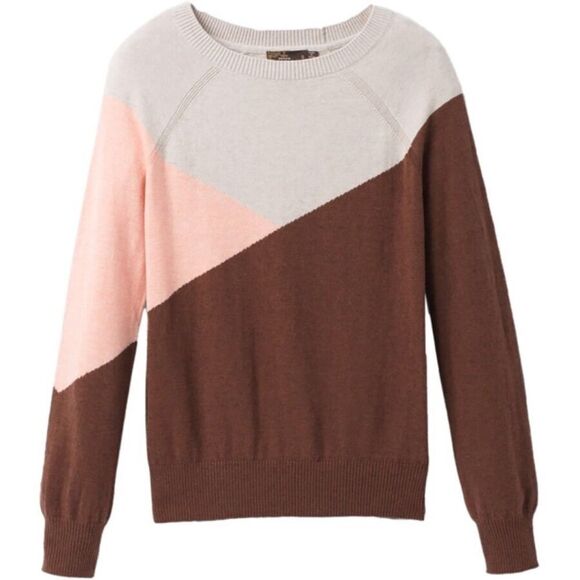 PRANA Long Sleeve Havaar Sweater Brown Pink Gray Women’s Size Small - Picture 2 of 7